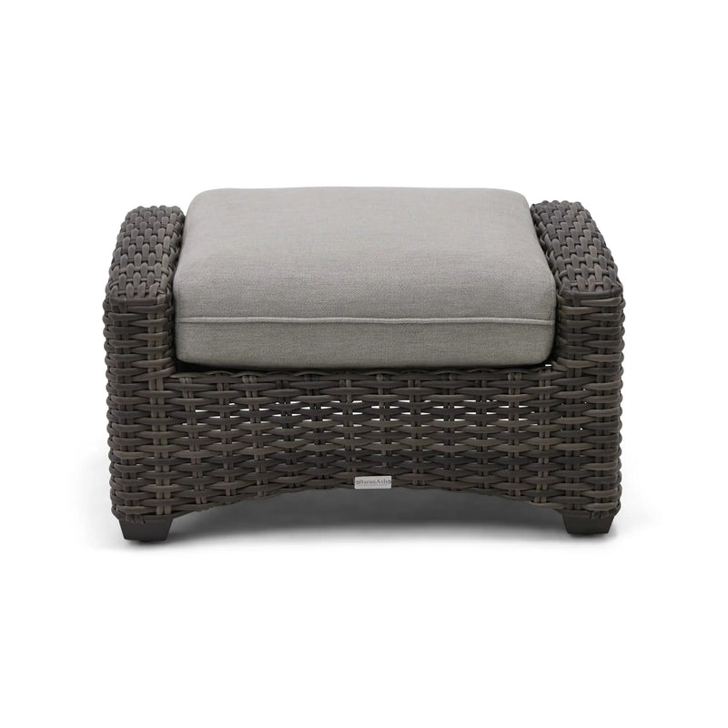 Grey Kampala Makar Oyster Ottoman - The Great Escape