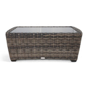 Kampala Grey 26x48 Inch Rectangle Coffee Table With Print Glass - The Great Escape