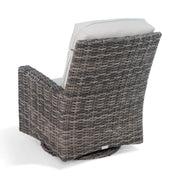 Kampala Grey High Back Swivel Glider - The Great Escape