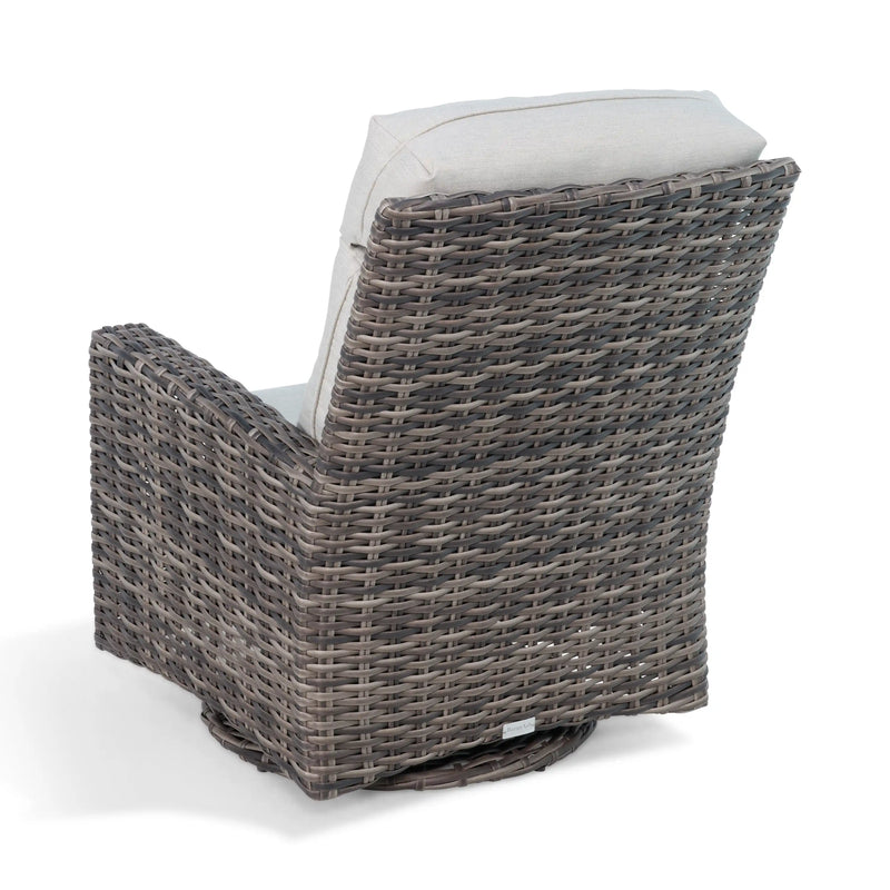 Kampala Grey High Back Swivel Glider - The Great Escape