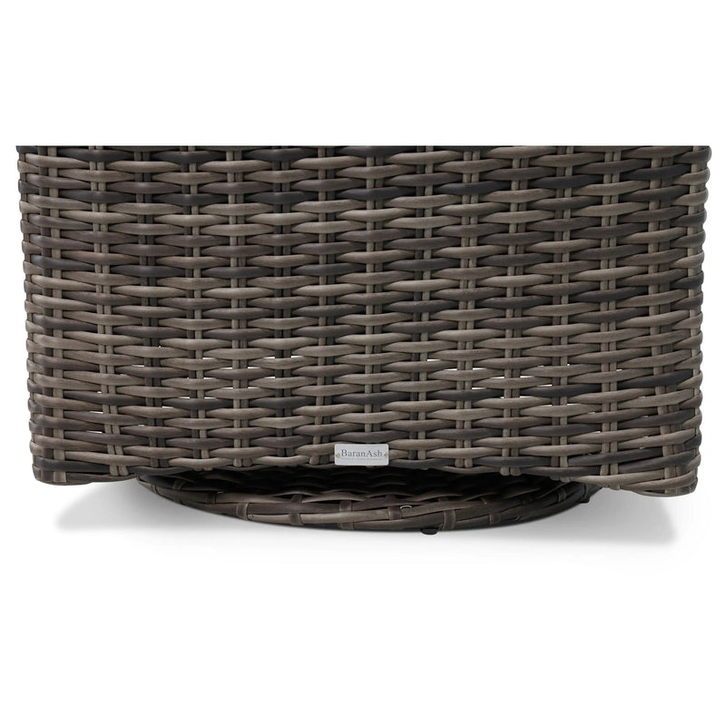 Kampala Grey High Back Swivel Glider - The Great Escape