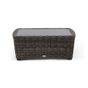 Kampala Grey 26x48 Inch Rectangle Coffee Table With Print Glass - The Great Escape