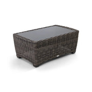 Kampala Grey 26x48 Inch Rectangle Coffee Table With Print Glass - The Great Escape