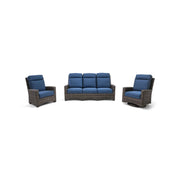 Grey Kampala 3 Piece Lifeguard Lapis Indigo Sofa Group - The Great Escape