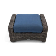 Grey Kampala Lifeguard Lapis Indigo Ottoman - The Great Escape