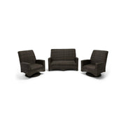 Grey Kampala 3 Piece QDF Loveseat Group - The Great Escape