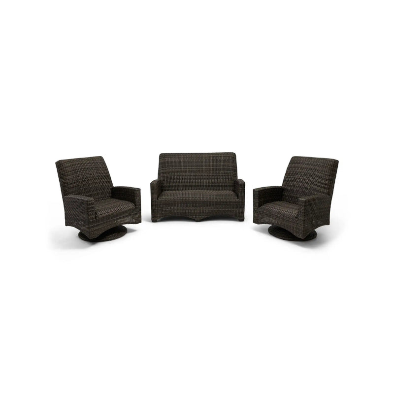 Grey Kampala 3 Piece QDF Loveseat Group - The Great Escape
