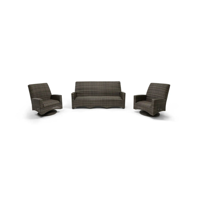 Kampala 3 Piece Grey Quick Dry Foam Sofa Group - The Great Escape