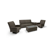 Grey Kampala 5 Piece QDF Sofa Chat Group - The Great Escape