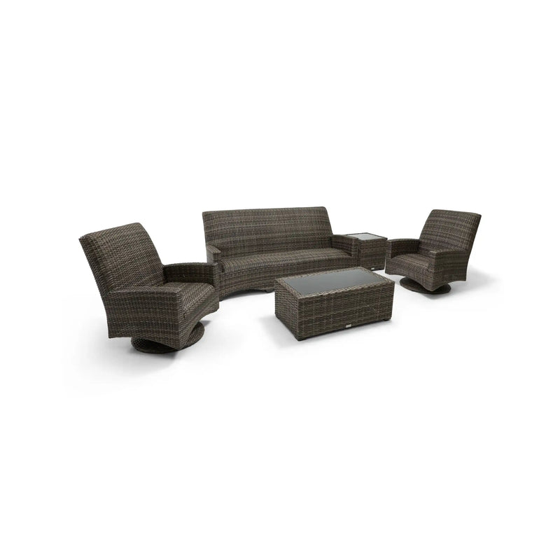 Grey Kampala 5 Piece QDF Sofa Chat Group - The Great Escape