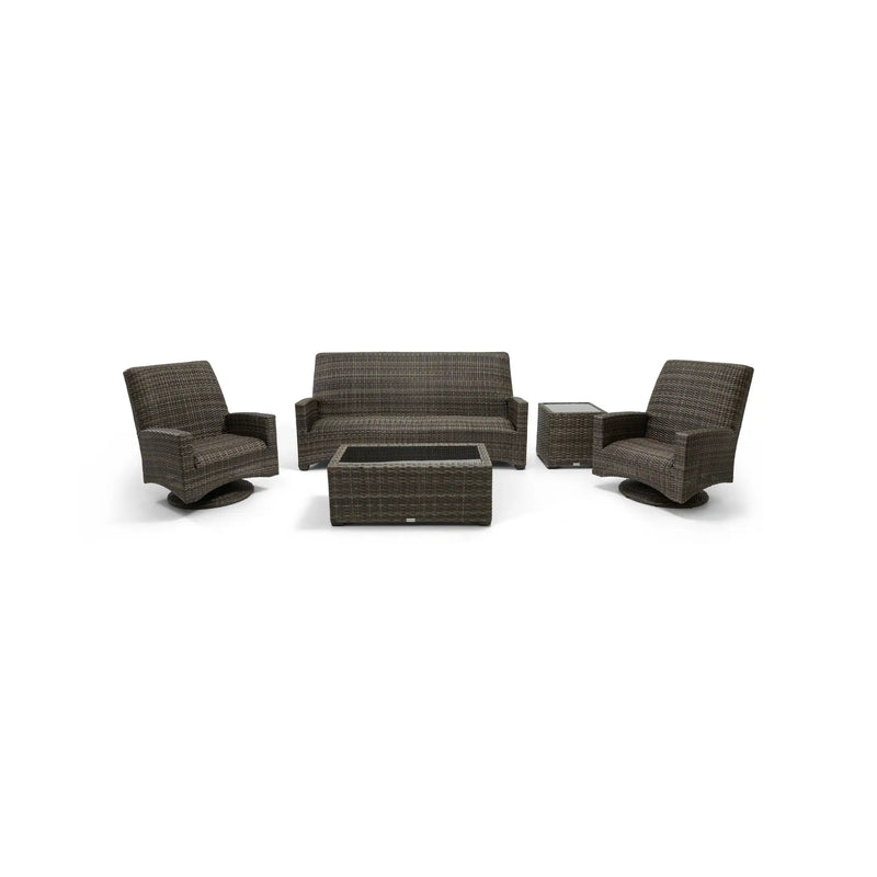 Grey Kampala 5 Piece QDF Sofa Chat Group - The Great Escape