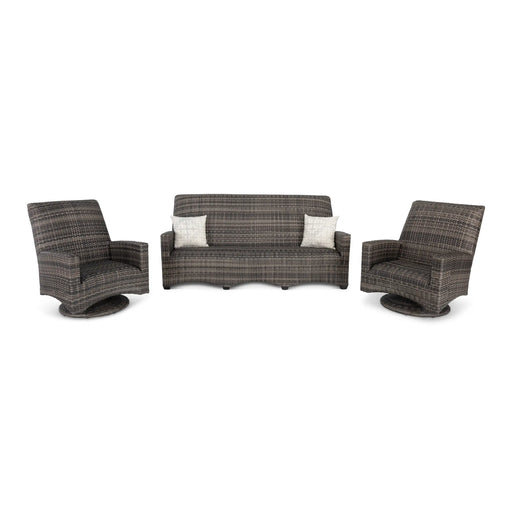 Kampala 3 Piece Grey Quick Dry Foam Sofa Group - The Great Escape