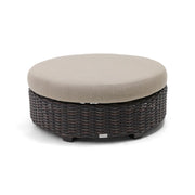Kampala Lifeguard Ostrich 42 Inch Round Otttoman - The Great Escape