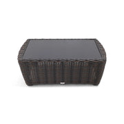 Kampala 26"x48" Rectangle Coffee Table W/ Print Glass - The Great Escape