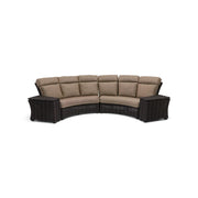 Kampala 4 Piece Mirage Latte Curved Sectional Group - The Great Escape