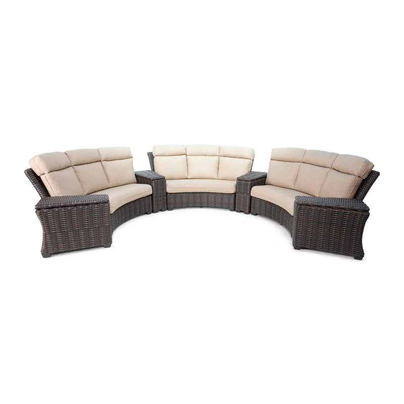 Kampala 7 Piece Curved Sectional Group - The Great Escape