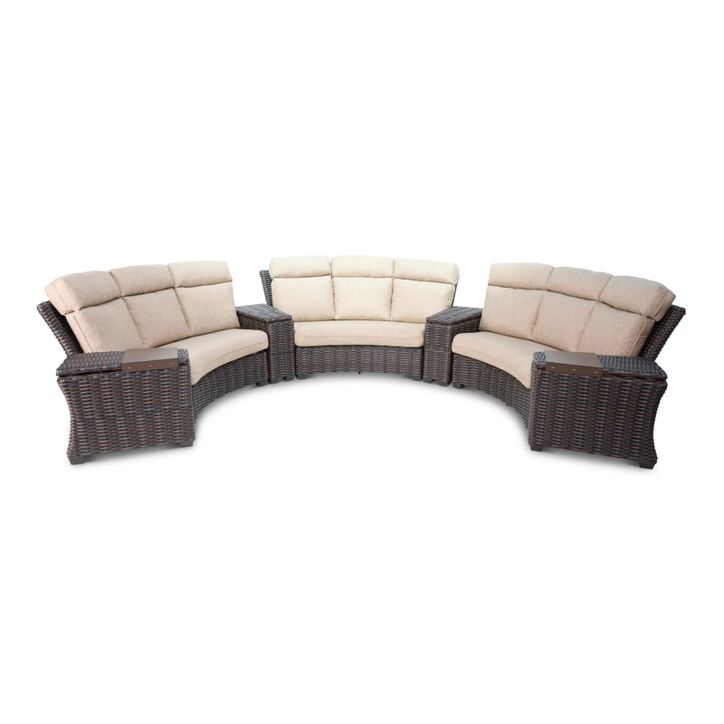 Kampala 7 Piece Curved Sectional Group - The Great Escape