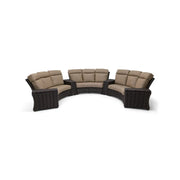 Kampala 7 Piece Mirage Latte Curved Sectional Group - The Great Escape