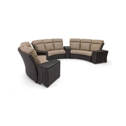 Kampala 7 Piece Mirage Latte Curved Sectional Group - The Great Escape