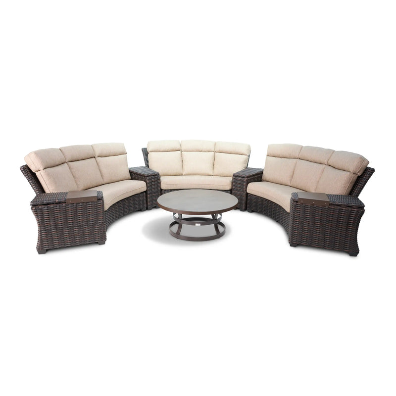 Kampala 8 Piece Curved Sectional Chat Group - The Great Escape