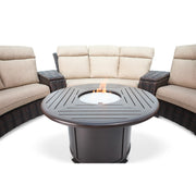 Kampala 8 Piece Curved Sectional Firepit Group - The Great Escape
