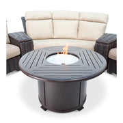 Kampala 8 Piece Curved Sectional Firepit Group - The Great Escape
