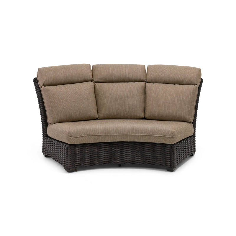 Kampala Mirage Latte Cushion Crescent Sofa - The Great Escape