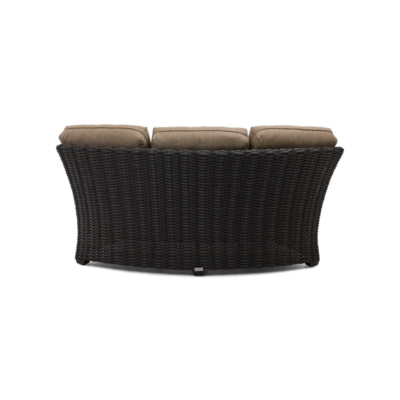 Kampala Mirage Latte Cushion Crescent Sofa - The Great Escape