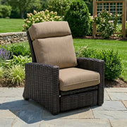 Kampala Cushioned Recliner - Mirage Latte - The Great Escape