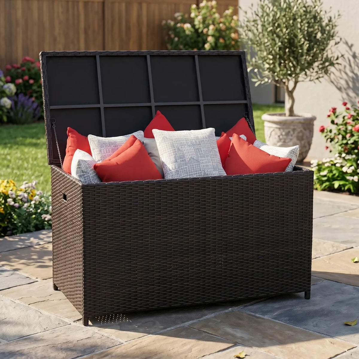 Kampala Large Woven Storage Chest — The Great Escape