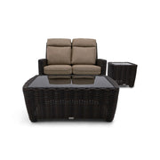 Kampala 6 Piece Mirage Latte Loveseat Chat Group - The Great Escape