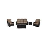 Kampala 6 Piece Mirage Latte Sofa Chat Group - The Great Escape