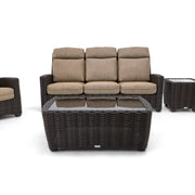 Kampala 6 Piece Mirage Latte Sofa Chat Group - The Great Escape