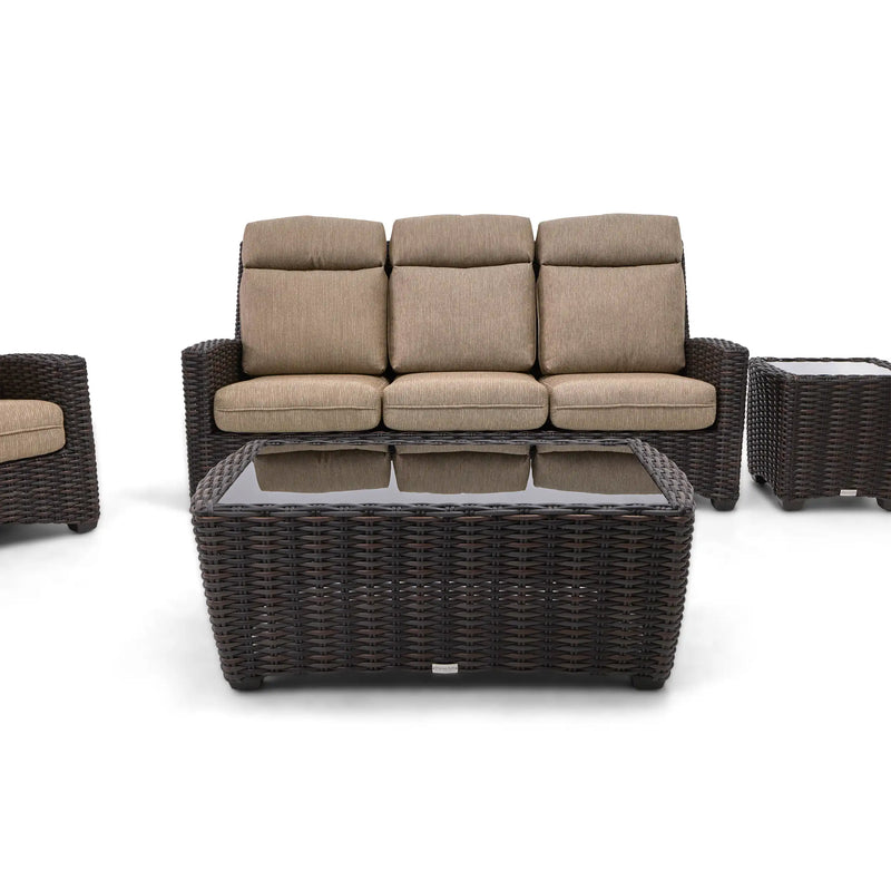 Kampala 6 Piece Mirage Latte Sofa Chat Group - The Great Escape