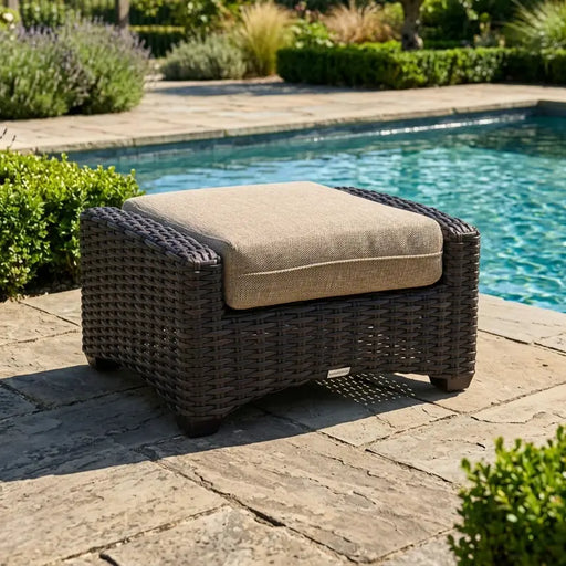 Kampala Mirage Latte Ottoman - The Great Escape