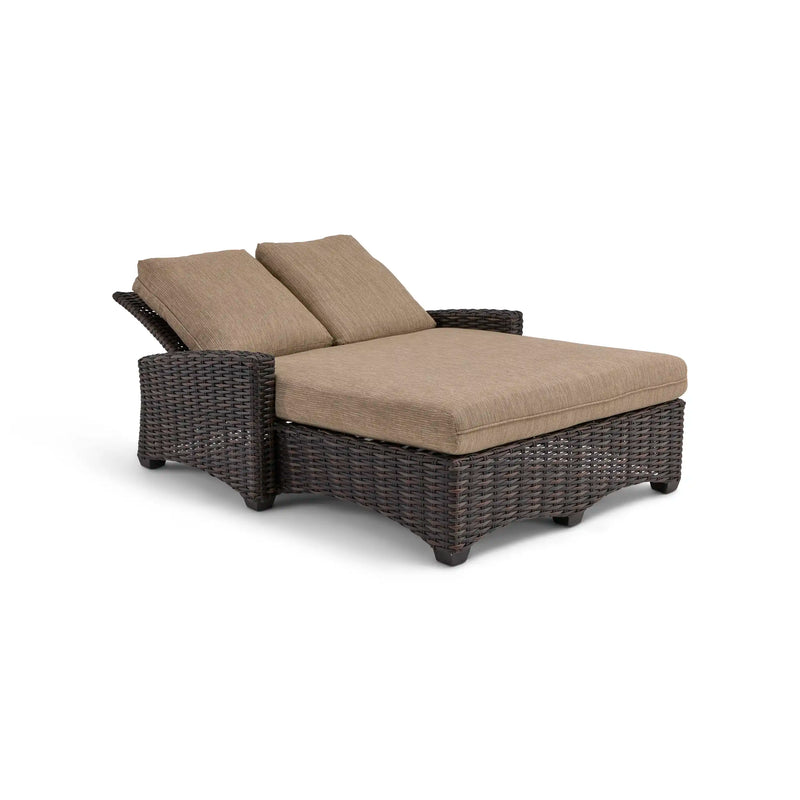 Kampala Mirage Latte Double Chaise Lounge - The Great Escape
