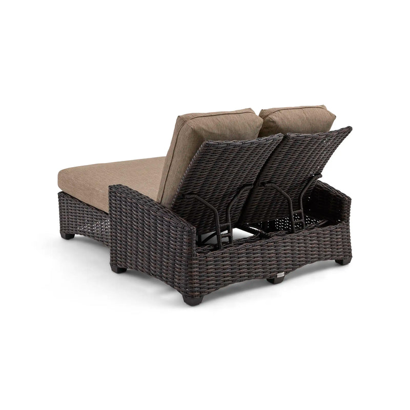 Kampala Mirage Latte Double Chaise Lounge - The Great Escape