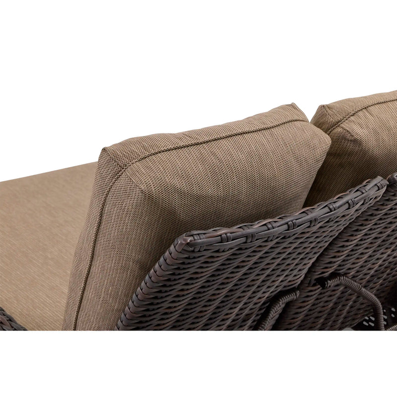 Kampala Mirage Latte Double Chaise Lounge - The Great Escape