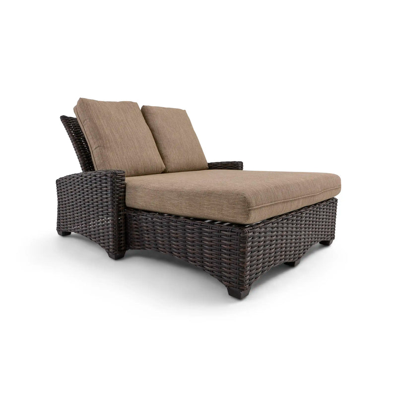 Kampala Mirage Latte Double Chaise Lounge - The Great Escape