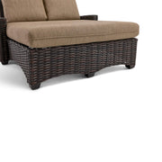 Kampala Mirage Latte Double Chaise Lounge - The Great Escape