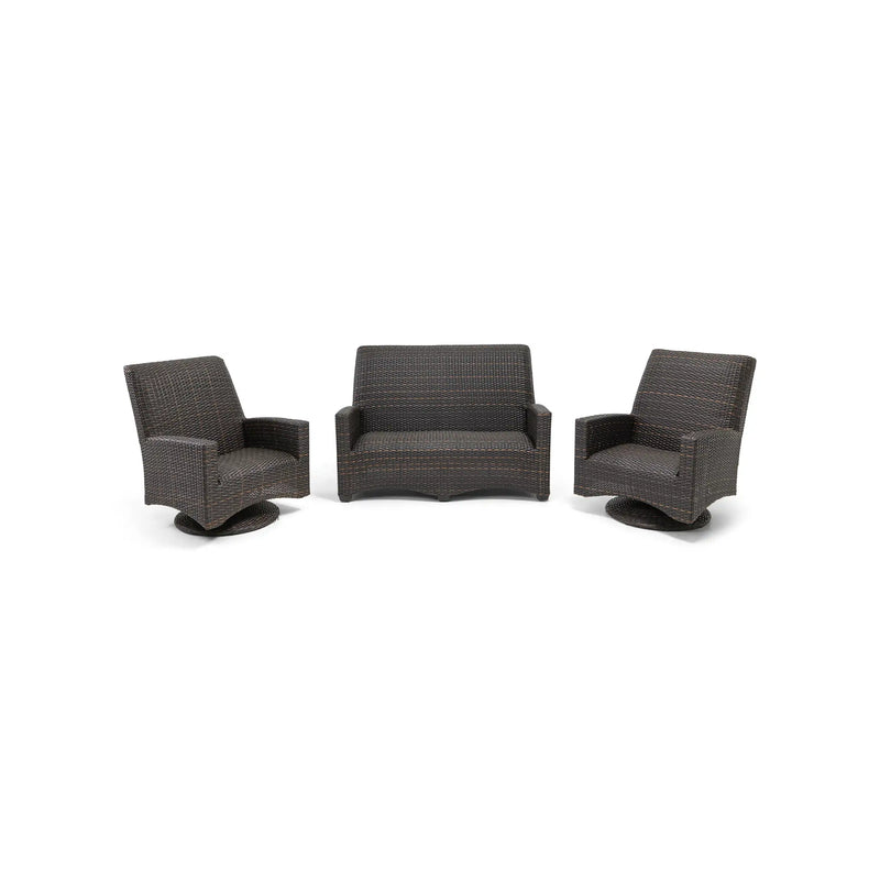 Kampala 3 Piece QDF Loveseat Group - The Great Escape