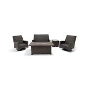 Kampala 5 Piece QDF Loveseat Firepit Chat Group - The Great Escape