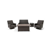 Kampala 5 Piece QDF Loveseat Firepit Chat Group - The Great Escape