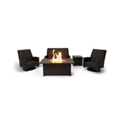 Kampala 5 Piece QDF Loveseat Firepit Chat Group - The Great Escape