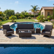 Kampala 5 Piece QDF Sofa Chat Group - The Great Escape