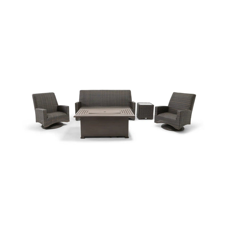 Kampala 5 Piece QDF Sofa Firepit Chat Group - The Great Escape