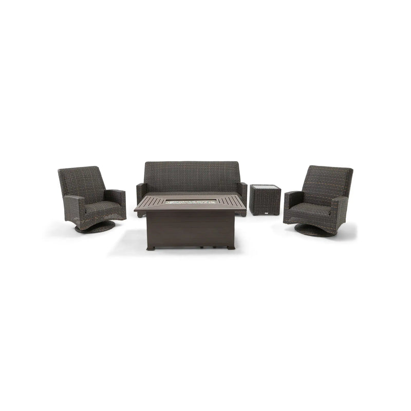 Kampala 5 Piece QDF Sofa Firepit Chat Group - The Great Escape