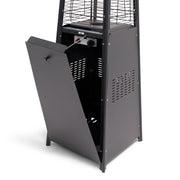 Commercial Glass Tube 42K BTU Patio Heater Matte Black - The Great Escape
