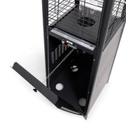 Commercial Glass Tube 42K BTU Patio Heater Matte Black - The Great Escape