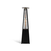 Commercial Glass Tube 42K BTU Patio Heater Matte Black - The Great Escape